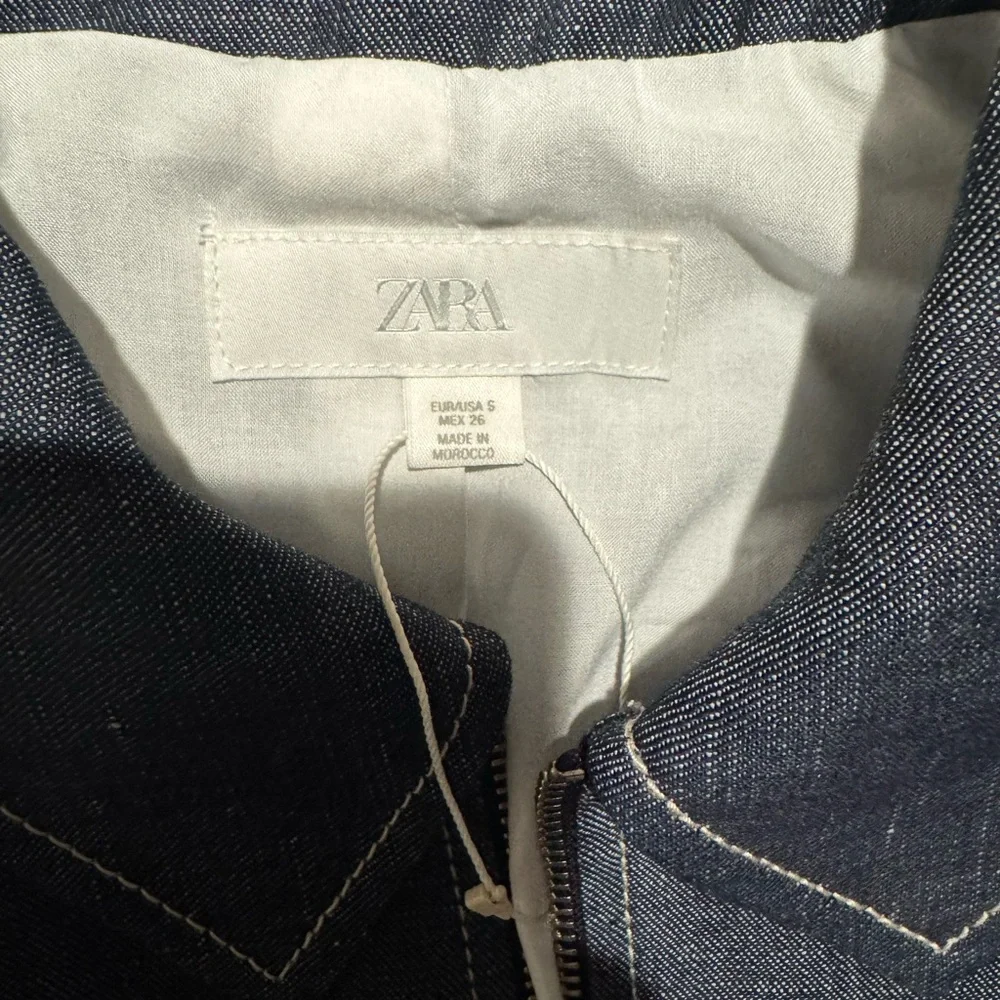 Zara Indigo Denim Jacket and Pants Set - Picture 5 of 7